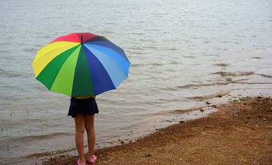 Backgrounds Textures Multi colored rainbow umbrella