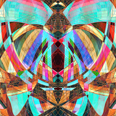 Fototapeta premium Graphic abstract light waves