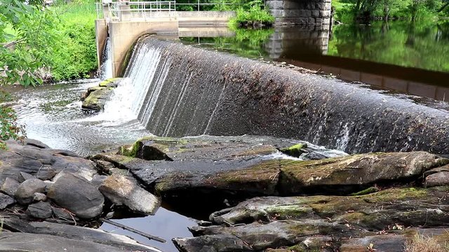 Killaloe ontario water fall over dam 