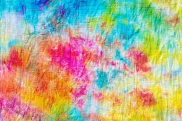 Crédence de cuisine en verre imprimé Mélange de couleurs tie dye pattern abstract background.