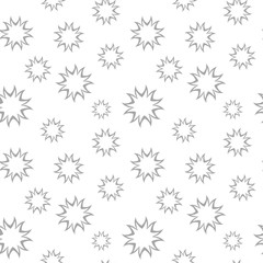 Gray seamless pattern on white background