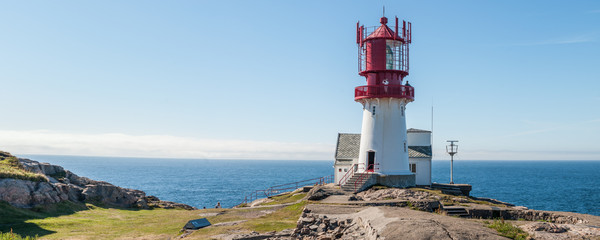 The first electronic lighthouse in Norway history, a very nice `fyr` - obrazy, fototapety, plakaty