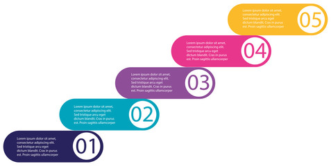 A colourful infographic design