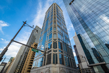 Fototapeta na wymiar Modern skyscrapers in Chicago, Illinois