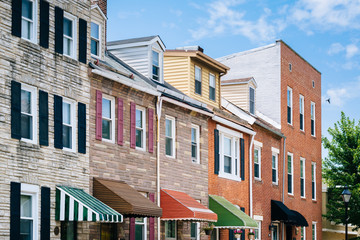 Row houses in Little Italy, Baltimore, Maryland
