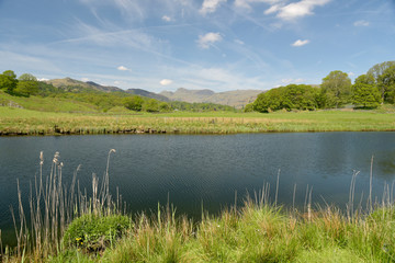 View across River Brathay in Great Langdale, Lake District