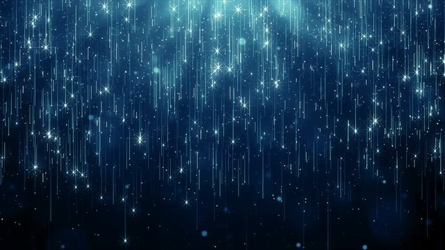 Particles blue bokeh dust abstract light motion titles cinematic background loop