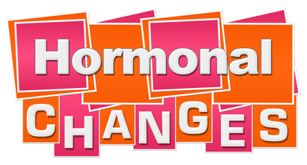 Hormonal Changes Orange Pink Squares Stripes 