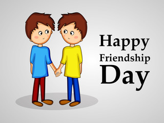 Illustration of Friendship Day background