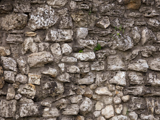 Wall of stones as an abstract background