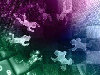 Globe and color mans