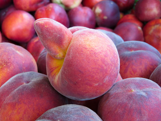 Unusual interesting peach