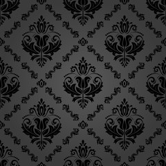 Orient vector classic pattern. Seamless abstract background with vintage black elements. Orient background. Ornament for wallpaper and packaging