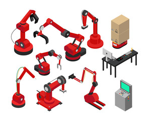 Production Industrial Factory Vector Illustration