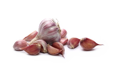 Garlic isolated on white background