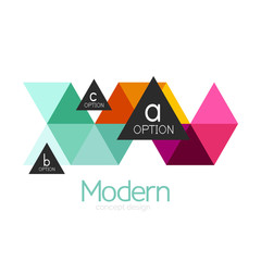 Triangle shape design abstract business logo icon design. Company logotype branding emblem idea
