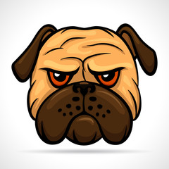 Vector illustration of dog head