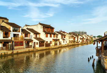 Fototapeta na wymiar Historic scenic old town Wuzhen, China