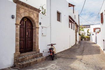 Obraz premium Cozy greek street