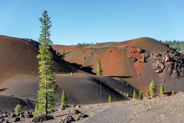 Painted Dunes in Lassen Volcanic National Park, California, USA