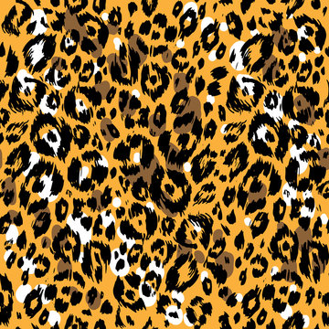 Seamless Textured animal pattern