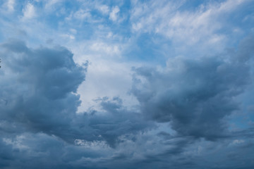Blue sky with white clouds background