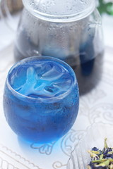 青の花茶・バタフライピー