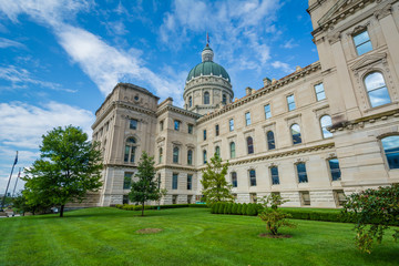 Obraz premium The Indiana State House in Indianapolis, Indiana
