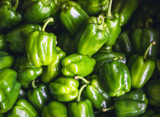 Obraz na płótnie Canvas Green Pepper bell Vegetable background