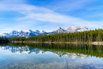 Hebert Lake with Mountain Reflection, Banff National Park