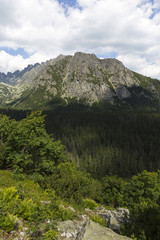 View on mountain Peaks of the High Tatras, Slovakia