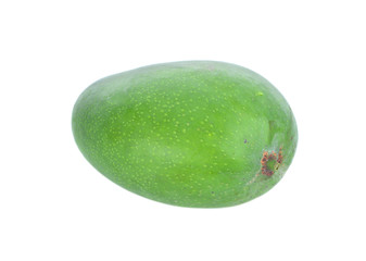 green mango isolate on white background