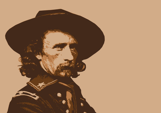 Général Custer - portrait - personnage - historique - célèbre - américain - militaire - guerre de Sécession