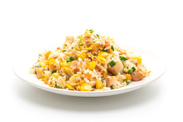 fried rice with chicken