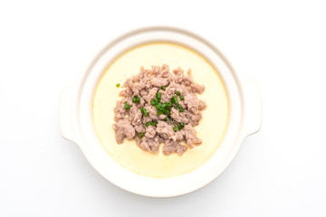 steamed egg with minced pork