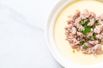 steamed egg with minced pork