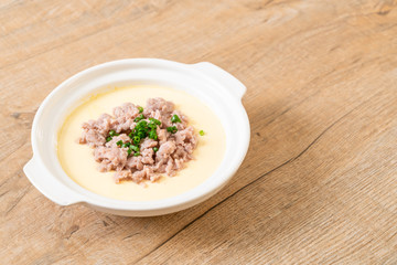 steamed egg with minced pork