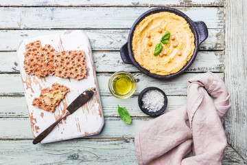Healthy Homemade Creamy Hummus