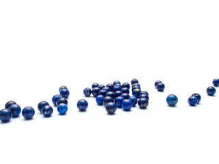 natural lapis lazuli on white background