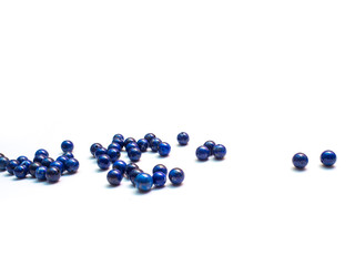 natural lapis lazuli on white background