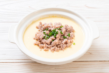 steamed egg with minced pork