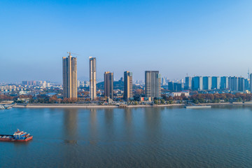 Fototapeta premium Nanjing City, Jiangsu Province, urban construction landscape