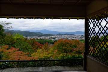 大河内山荘から京都市内を望む