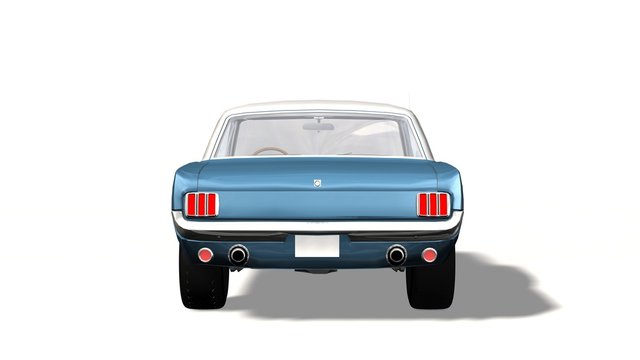 Fototapeta blue Classical Sports Car