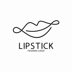 Lipstick Logo Design For Cosmetic Logo