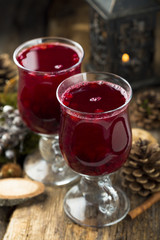 Homemade warming berry drink