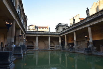Naklejka premium Bains romains à Bath, Angleterre