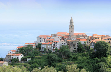 Fototapeta premium chapel Vrbnik, island Krk, Croatia