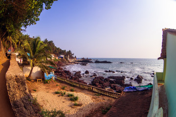 Beauty rocky beach