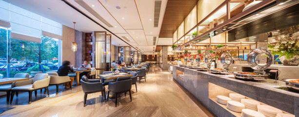 restaurant interior - Powered by Adobe